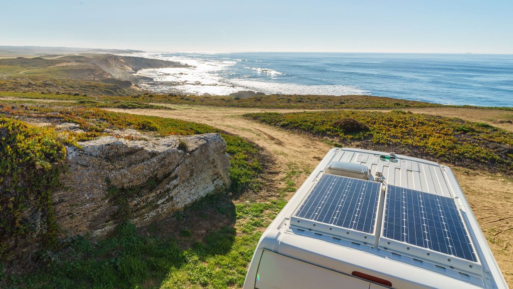 solar panels on camper van